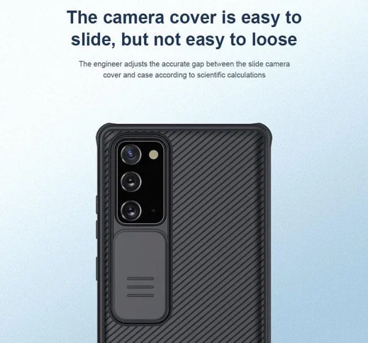 Nillkin CamShield Samsung Galaxy Note 20 Hoesje Camera Slider Zwart afbeelding 4