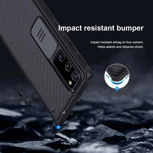 Nillkin CamShield Samsung Galaxy Note 20 Hoesje Camera Slider Zwart afbeelding 6