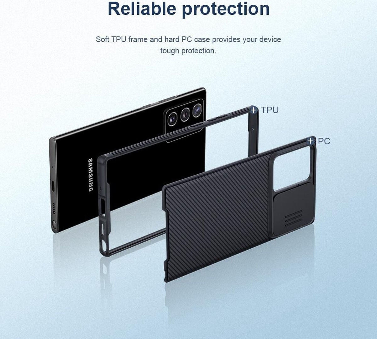 Nillkin CamShield Samsung Galaxy Note 20 Ultra Hoesje Camera Slider afbeelding 7