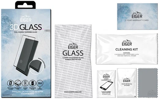 Eiger Samsung Galaxy Note 20 Ultra Tempered Glass Case Friendly Curved afbeelding 2
