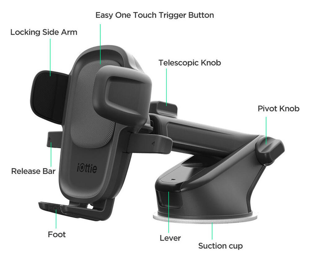 iOttie Easy One Touch 5 Telefoonhouder Auto Dashboard/Raam met Zuignap afbeelding 2