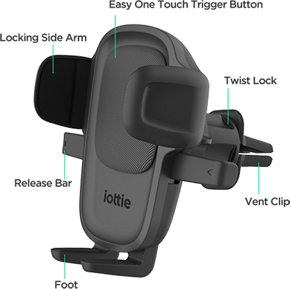 iOttie Easy One Touch 5 Telefoonhouder Auto Ventilatierooster met Klem afbeelding 15