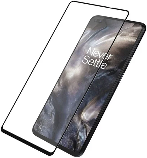 PanzerGlass OnePlus Nord / Nord 2 Case Friendly Screenprotector Zwart afbeelding 4