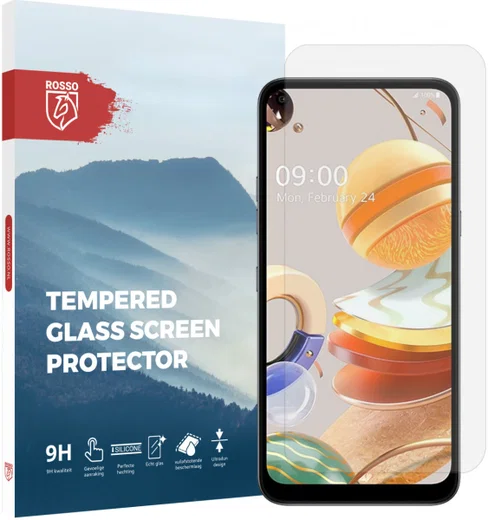 Rosso LG K61 9H Tempered Glass Screen Protector afbeelding 1