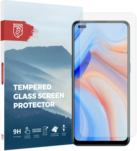 Rosso Oppo Reno 4 9H Tempered Glass Screen Protector afbeelding 1