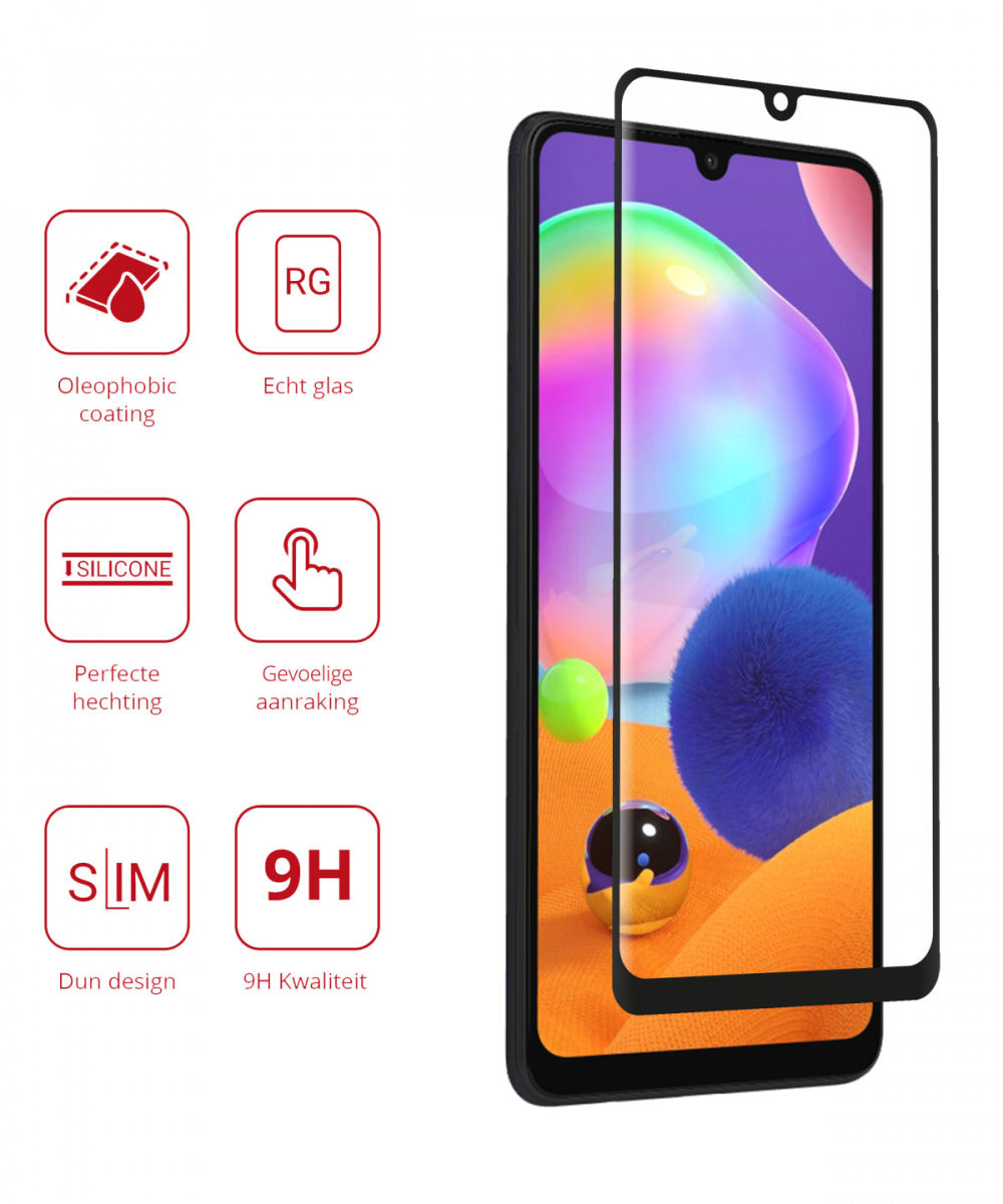 Rosso Samsung Galaxy A31 / A32 4G 9H Tempered Glass Screen Protector afbeelding 2