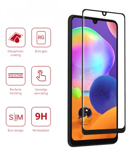 Rosso Samsung Galaxy A31 / A32 4G 9H Tempered Glass Screen Protector afbeelding 2