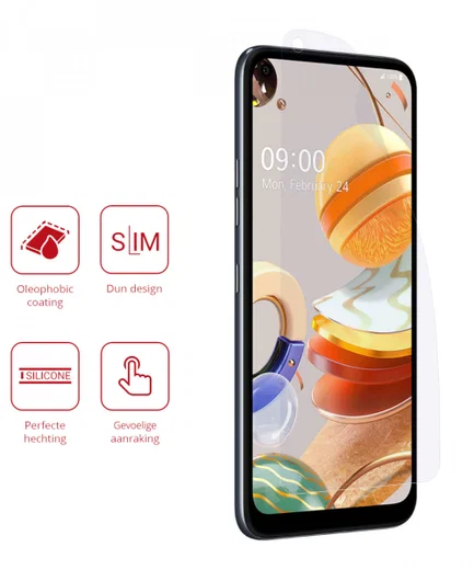 Rosso LG K61 Ultra Clear Screen Protector Duo Pack afbeelding 2