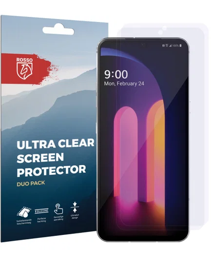 Rosso LG V60 ThinQ Ultra Clear Screen Protector Duo Pack afbeelding 9