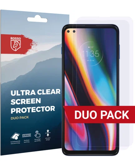 Rosso Motorola Moto G 5G Plus Ultra Clear Screen Protector Duo Pack afbeelding 1