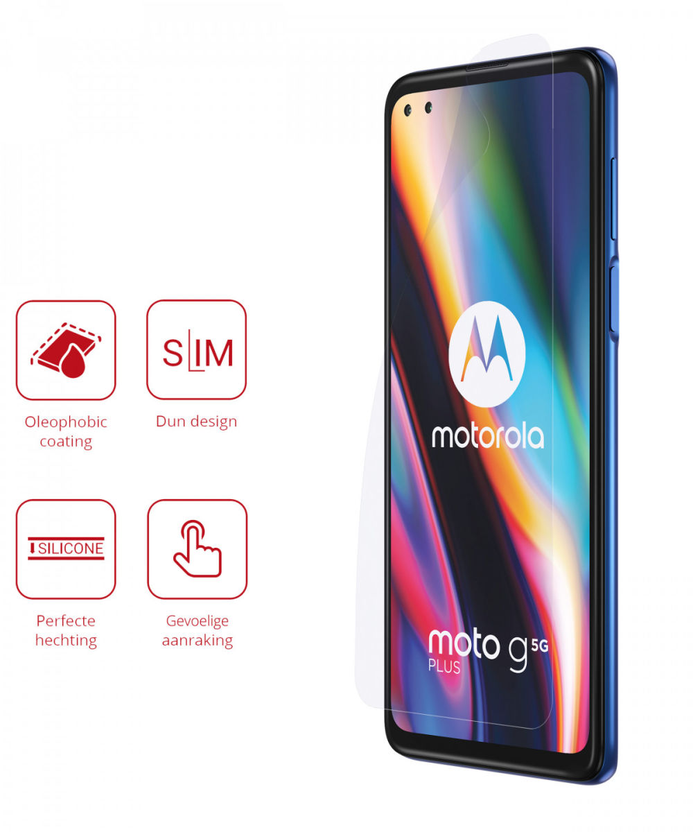 Rosso Motorola Moto G 5G Plus Ultra Clear Screen Protector Duo Pack afbeelding 2