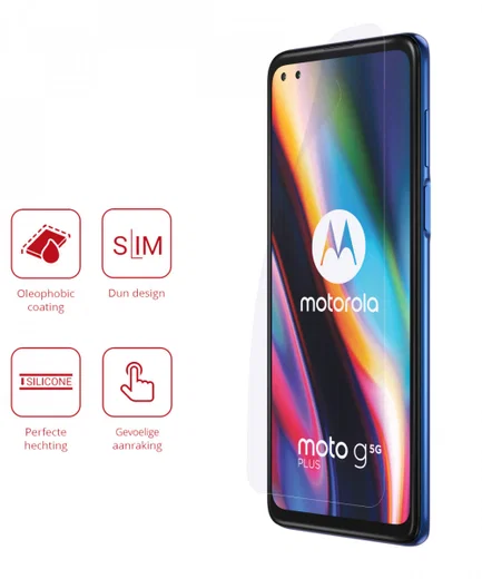 Rosso Motorola Moto G 5G Plus Ultra Clear Screen Protector Duo Pack afbeelding 2