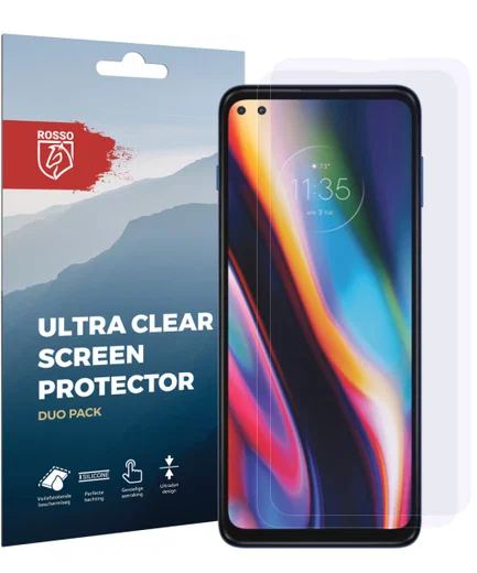 Rosso Motorola Moto G 5G Plus Ultra Clear Screen Protector Duo Pack afbeelding 10