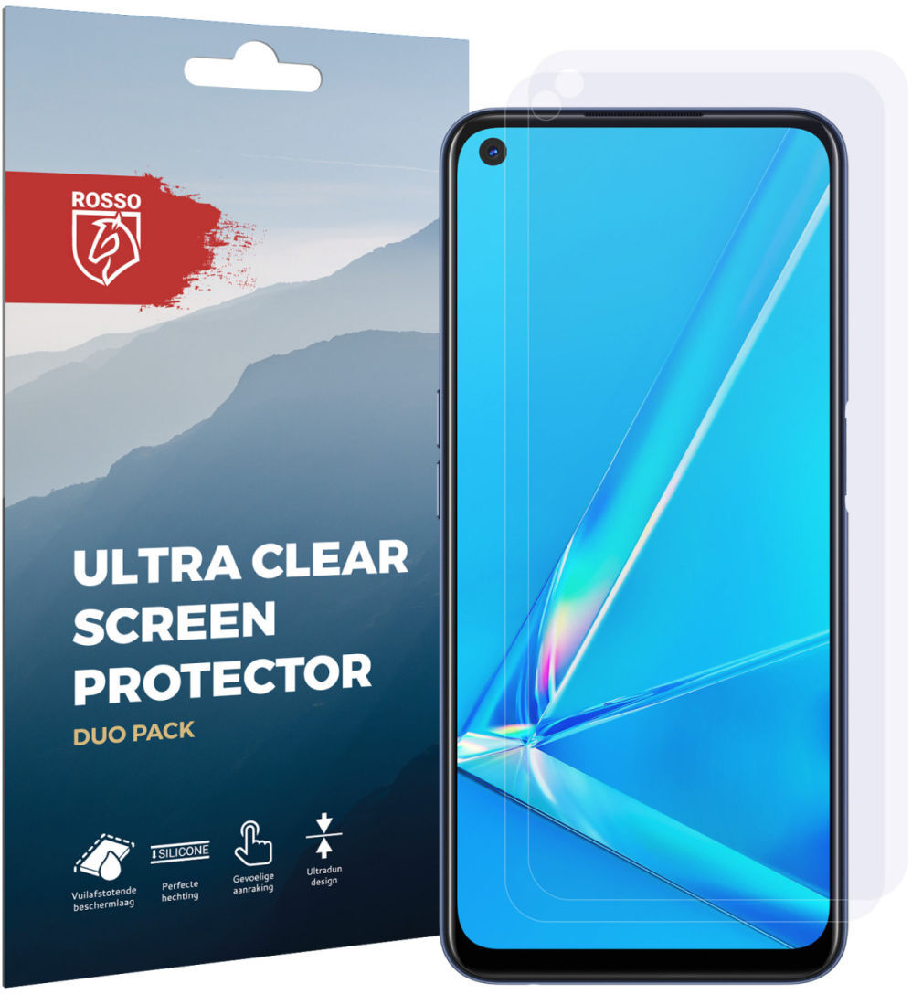Rosso Oppo A52 / A72 Ultra Clear Screen Protector Duo Pack afbeelding 10
