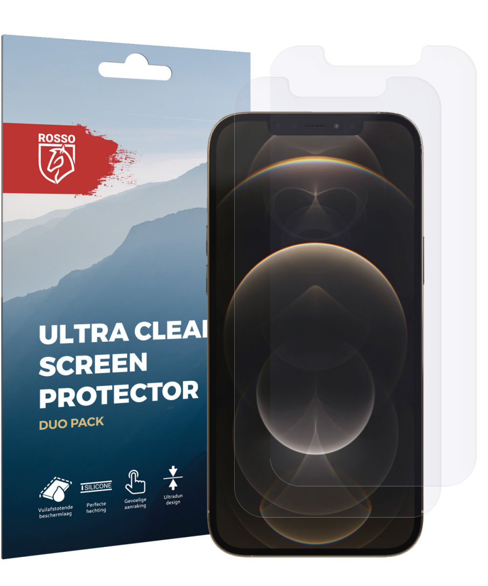 Rosso Apple iPhone 12 Pro Max Ultra Clear Screen Protector Duo Pack afbeelding 10