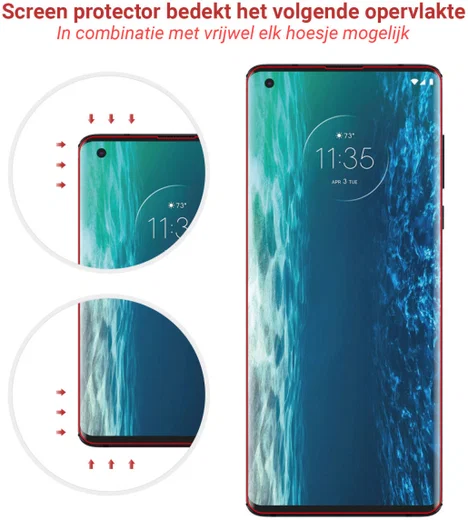 Rosso Motorola Edge Clear Screen Protector 2-Pack afbeelding 4