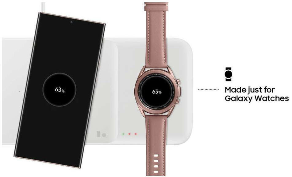 Originele Samsung 3-in-1 Draadloze Oplader Smartphone/Buds/Watch Zwart afbeelding 14