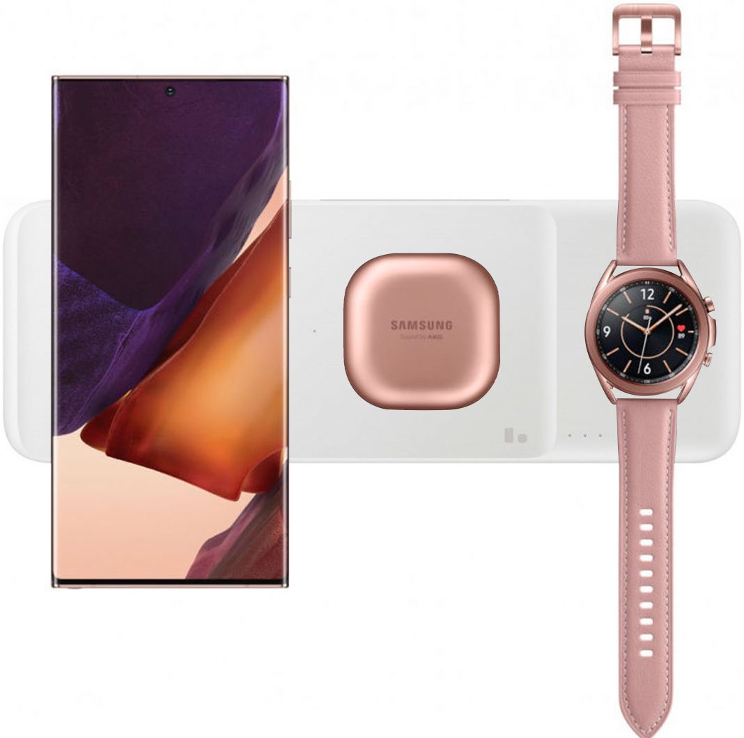 Originele Samsung 3-in-1 Draadloze Oplader Smartphone/Buds/Watch Wit afbeelding 1