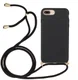 Apple iPhone 6 Plus / 6S Plus / 7 Plus / 8 Plus Hoesje met Koord Zwart afbeelding 1