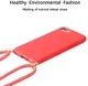 Apple iPhone 6/6S/7/8 Hoesje Back Cover Flexibel TPU met Koord Rood afbeelding 4
