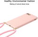 Apple iPhone 6/6S/7/8 Hoesje Back Cover Flexibel TPU met Koord Roze afbeelding 4