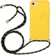 Apple iPhone 6/6S/7/8 Hoesje Back Cover Flexibel TPU met Koord Geel afbeelding 1