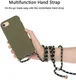 Apple iPhone 6/6S/7/8 Hoesje Back Cover Flexibel TPU met Koord Groen afbeelding 3