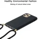 Apple iPhone 11 Pro Hoesje Back Cover Flexibel TPU met Koord Zwart afbeelding 3