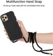 Apple iPhone 11 Pro Hoesje Back Cover Flexibel TPU met Koord Zwart afbeelding 4