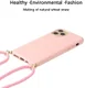 Apple iPhone 11 Pro Hoesje Back Cover Flexibel TPU met Koord LichtRoze afbeelding 3