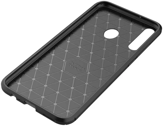 Huawei P40 Lite E Hoesje Geborsteld Carbon Zwart afbeelding 8