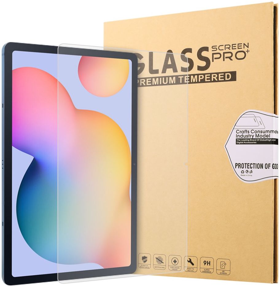 Samsung Galaxy Tab S7 Plus Screenprotector Arc Edge Tempered Glass afbeelding 1