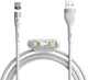 Baseus Zinc Magnetische 3 in 1 Fast Charging Data Kabel 3A Wit afbeelding 1