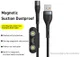 Baseus Zinc Magnetische 3-in-1 Fast Charging Kabel 3A 1 Meter Zwart afbeelding 10