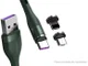Baseus Zinc Magnetische 3-in-1 Fast Charging Kabel 5A 1 Meter Groen afbeelding 2