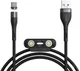 Baseus Zinc Magnetische 3 in 1 Fast Charging Data Kabel 5A Zwart afbeelding 1
