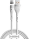 Baseus Zinc Magnetische Micro-USB 2.1A Fast Charging Data Kabel Wit afbeelding 1