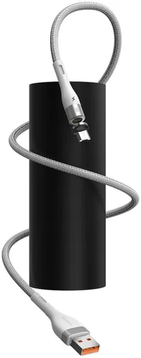 Baseus Zinc Magnetische Micro-USB 2.1A Fast Charging Data Kabel Wit afbeelding 8