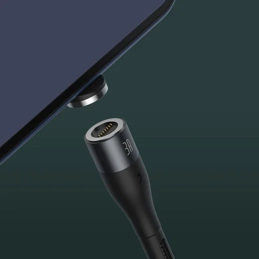 Baseus Zinc Magnetische Micro-USB 2.1A Fast Charging Data Kabel Zwart afbeelding 9
