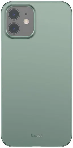 Baseus Wing Apple iPhone 12 Mini Hoesje Dun TPU Groen afbeelding 1