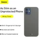 Baseus Wing Apple iPhone 12 Mini Hoesje Dun TPU Groen afbeelding 8