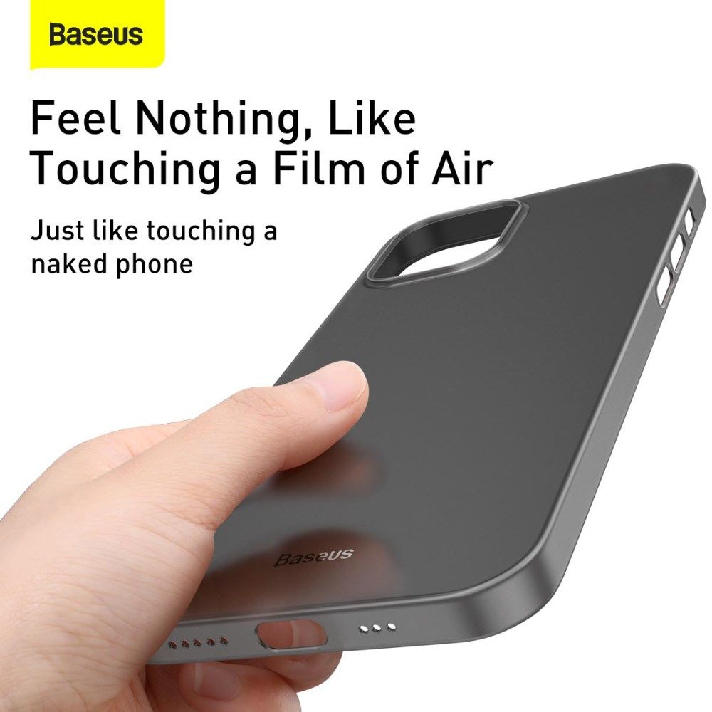 Baseus Wing Apple iPhone 12 Mini Hoesje Dun TPU Groen afbeelding 10