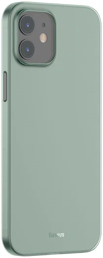 Baseus Wing Apple iPhone 12 Mini Hoesje Dun TPU Groen afbeelding 2