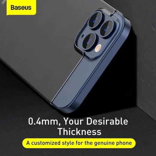 Baseus Wing Apple iPhone 12 Hoesje Dun TPU Zwart afbeelding 9