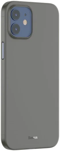 Baseus Wing Apple iPhone 12 Hoesje Dun TPU Zwart afbeelding 3