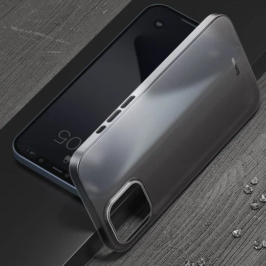 Baseus Wing Apple iPhone 12 Pro Hoesje Dun TPU Wit afbeelding 7
