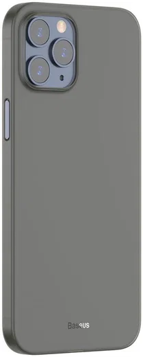 Baseus Wing Apple iPhone 12 Pro Hoesje Dun TPU Zwart afbeelding 2