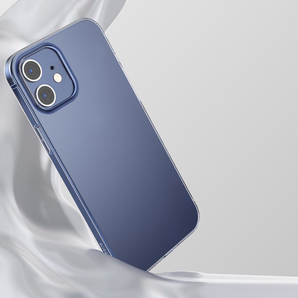 Baseus Simple Apple iPhone 12 TPU Hoesje Transparant afbeelding 8