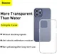Baseus Simple Apple iPhone 12 TPU Hoesje Transparant afbeelding 10