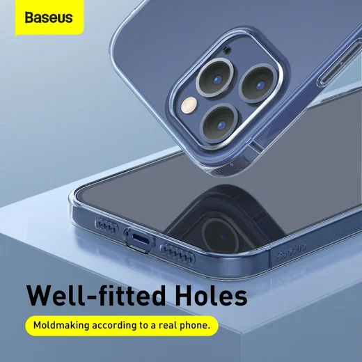 Baseus Simple Apple iPhone 12 TPU Hoesje Transparant afbeelding 5